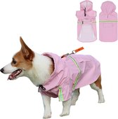 Regenjas Hond Maat 5XL Hondenjas Jas Honden Puppy Hondenkleding - Roze - Dutchwide