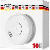 SHD by oneConcept Rookmelder DOF39 - Smoke detector - Brandmelder-  85 dB waarschuwingssignaal - 30 m² dekking - inclusief montagemateriaal & 9v batterij
