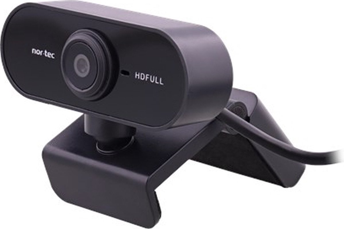 Nor-Tec webcam 1080p, FULL HD 1920 x 1080, 72 graden camerahoek, autofocus