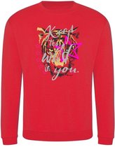 Sweater Keep The Wil in you - Red (XL)