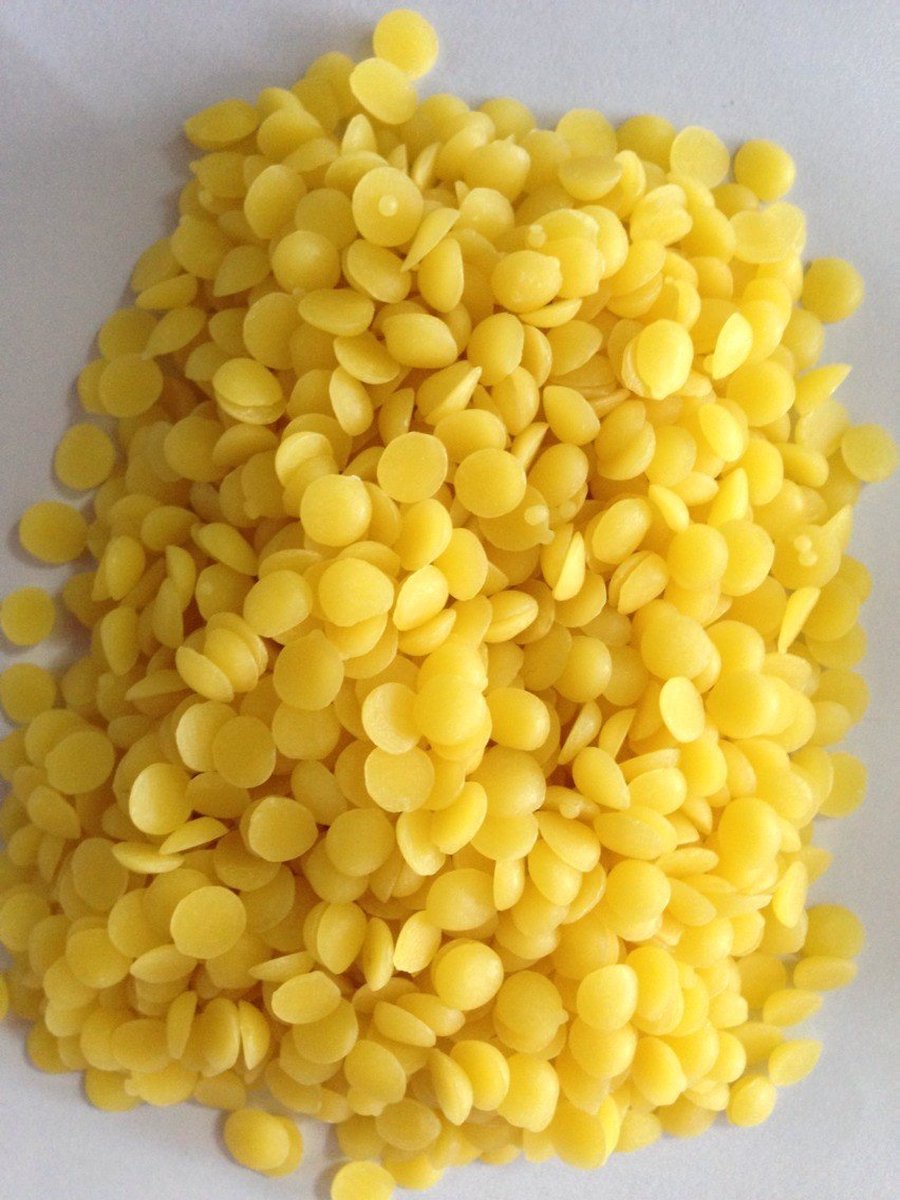 Zuivere gele bijenwas pastilles van Ferrarium - 250 gram gele bijenwas - natuurlijke gele bijenwas - Europese gele bijenwas -
