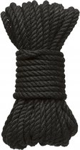 6mm Hemp Bondage Rope - 30 Ft. Black - Bondage Toys
