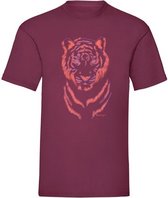 T-shirt Tiger Neon new - Bordeaux (XS)