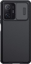 Nillkin - Telefoonhoesje geschikt voor Xiaomi Mi 11T/11T Pro - Super Frosted Shield - Back Cover - Zwart