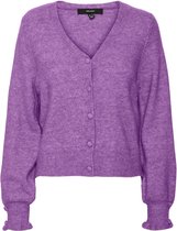 Vero Moda Vest Vmkatie Queen Ls V-neck Cardigan Ga 10253270 Hyacinth/w Melange Dames Maat - L