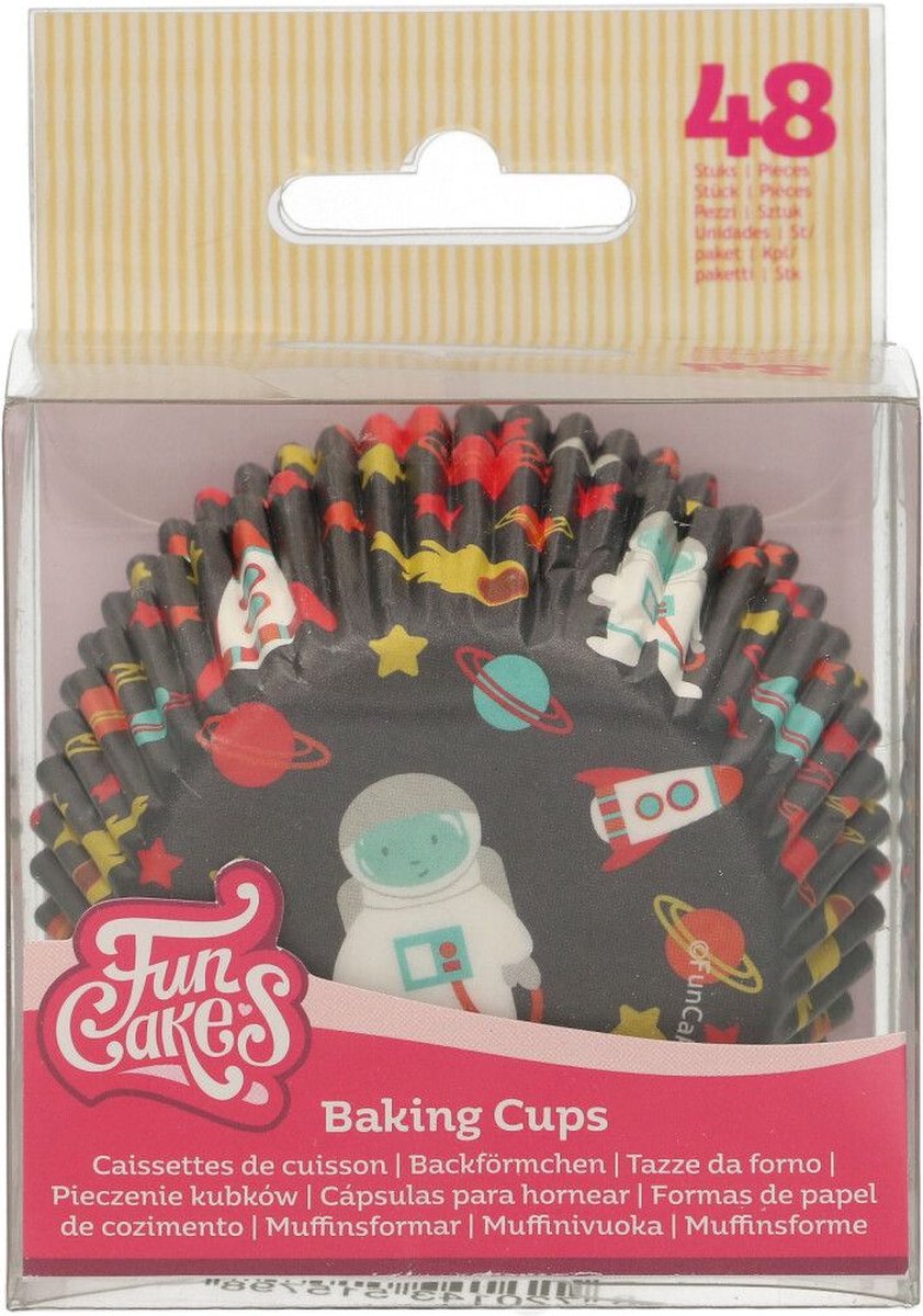 FunCakes - Cupcakevormpjes - Ruimte - pk/48