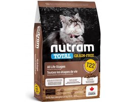 Nutram kattenvoer graanvrij Kalkoen en Kip T22 5,4 kg - Kat