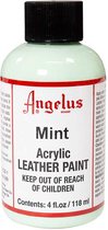 Angelus Leather Acrylic Paint - textielverf voor leren stoffen - acrylbasis - Mint - 118ml