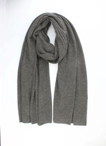 Colette 100% Organic Cashmere Scarf-Luxe cadeau- Cadeau voor vrouw- Omslagdoek- Fijn gebreide kasjmere sjaal-Cadeau voor man- Unisex- Kaki groen