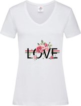 Stedman - Love - Dames - T-shirt - Wit - Small