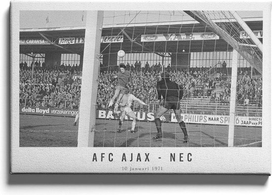 AFC Ajax - NEC '71 - Walljar - Wanddecoratie - Schilderij - Canvas