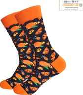 Fun sokken met Sinaasappel partjes