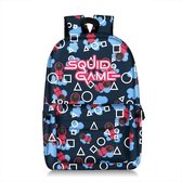 AO® Squid Game rugzak- Kinder rugtas - Blauw Schooltas - 20 liter - 3 ritsvakken