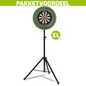 Mobiele Dartbaan VoordeelPakket + Winmau Blade 6 + Dartbordverlichting Basic XL (Lime)