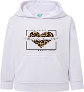 JHK -Hoodie dames met capuchon - Free Spirit - Wit - Small