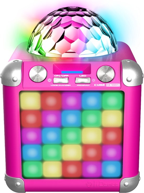 iDance BC100X Karaoke Set Party Speaker met Bluetooth en Discolicht Voor...