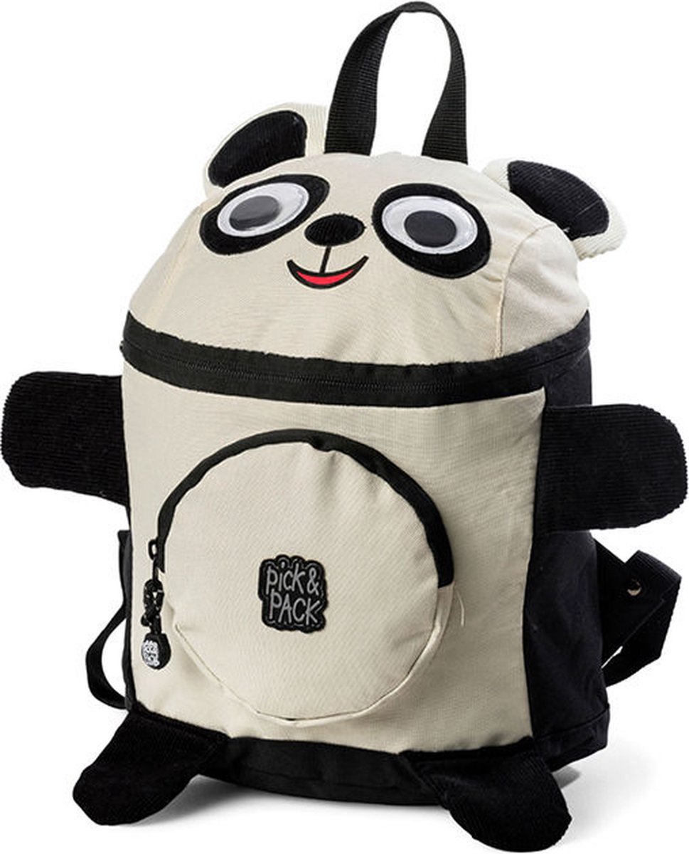 Pick Pack Panda Shape Rugzak Black Multi bol
