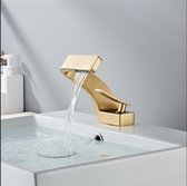 TBG™ - Wastafel Kraan - Moderne - Badkamer Mengkraan - Warm en Koud Wastafel Kraan - Goud
