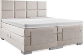 Boxspring Elektrische  Plint 140x210 Compleet Beige 8 vlaks