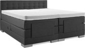 Boxspring Elektrische  Plint 140x220 Compleet Antracite Knopen