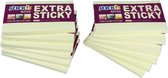 Stick'n extra sticky notes 76x127mm, pastel geel, 12 memoblokken