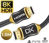 Douxe HDMI Kabel 2.1 - 8K Ultra High Speed (60hz) - HDMI 4K (120hz) - Xbox Series X & PS5 HDMI Kabel - HDMI naar HDMI - 1.5 Meter - Zwart