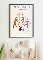 Poster In Zwarte Lijst - Henri Matisse - 'The Dance' - Abstracte Kunst Print - Cut Outs - 70x50 cm - Collage