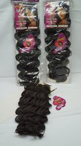 Amazing Premium Qualty-Human Hair -Hair extensions-Deep Weave 14 inch-Darkbrown