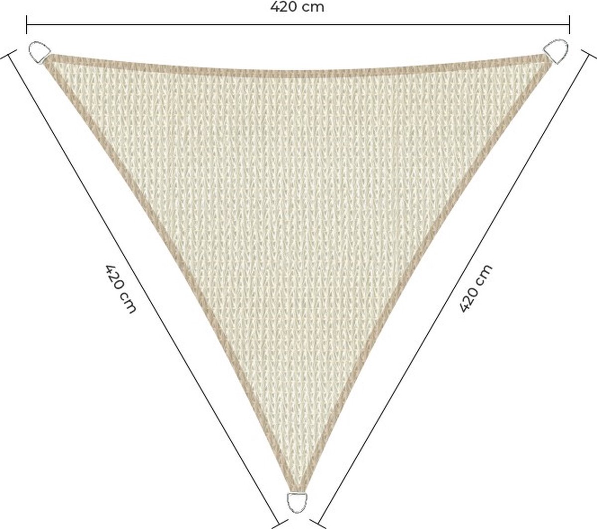 SMART driehoek 4.2x4.2x4.2 ivoor