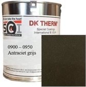 DK Therm Hittebestendige Verf Serie 900 - Blik 0.50 kg - Bestendig tot 900°C - 950 Antraciet Grijs