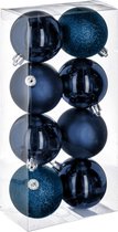 Kerstballenset 22 stuks - Blauw- 5/6/7cm