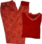 Sequoia - Dana pyjama palm rood EXTRA LANG - maat XL