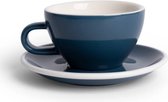 ACME Cappuccino Kop en schotel - 190ml -  Whale (blauw) - porselein servies
