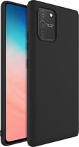 iParadise Samsung S10 Lite Hoesje - Samsung galaxy S10 Lite hoesje zwart siliconen case hoes cover hoesjes