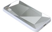 Apple iPhone XS MAX | Spiegel Facet hoesje | Beschermhoesje - Backcover | Spiegelhoesje - Mirrorcase | Diamant - Diamond | ZILVER - SILVER