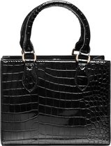 Jobo By Jet - Dames fashion tas - krokodillentextuur - PU - Afneembare schouderband -