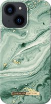 iDeal of Sweden Fashion Backcover iPhone 13 Mini hoesje - Mint Swirl Marble