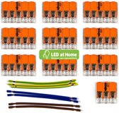 LEDatHOME - WAGO connector kit compatibel met 3x kabel voor 10 gats plafondkap