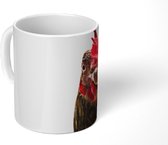 Mok - Koffiemok - Close-up haan fotoprint - Mokken - 350 ML - Beker - Koffiemokken - Theemok