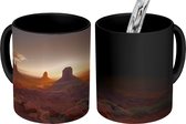Magische Mok - Foto op Warmte Mok - Monument Valley zonsondergang in de VS - 350 ML