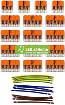 LEDatHOME - WAGO connector kit compatibel met 3x kabel voor 14 gats plafondkap