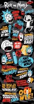 Grupo Erik Rick and Morty Quotes  Poster - 53x158cm