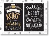 MGPcards - 40 Luxe Kerstkaarten - Bedrukte binnenzijde - Folie