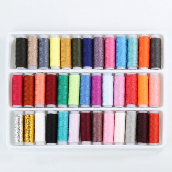 Premium Naaigaren Set 39 Kleuren - Garen - Naaien - DIY - Accessoires - Naaimachine - Tools - Knutselen - Borduren