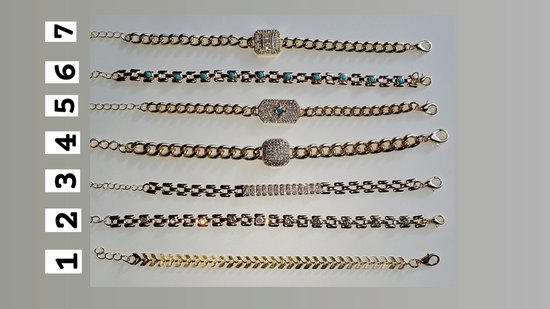 Rosa Juwelen Aluminium armbanden goudkleurig 7 soorten | bol.com
