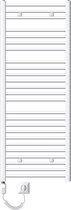 Bol.com Badkamerradiator elektrisch met verwarmingselement 1200W 600x1500 mm wit recht met zijaansluiting aanbieding