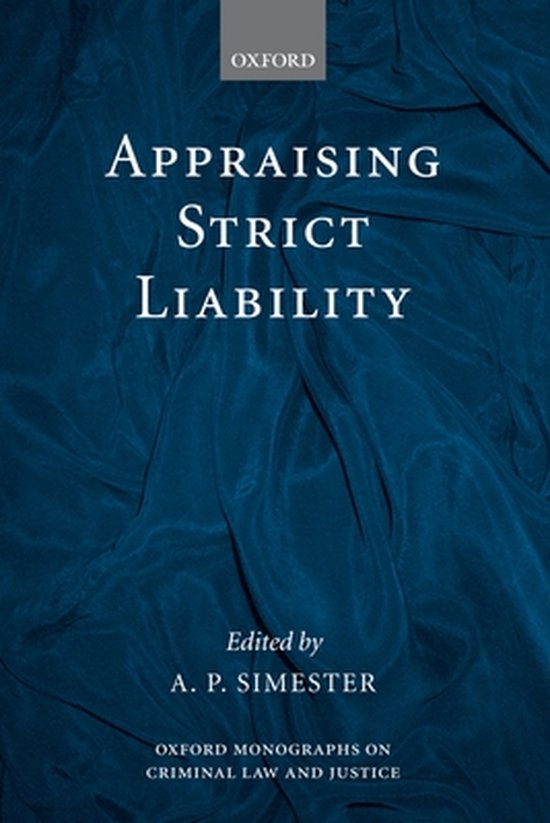 Oxford Monographs on Criminal Law and Justice- Appraising St ... - cover