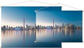 De imposante skyline van Toronto bij het meer van Ontario - Foto op Textielposter - 60 x 40 cm