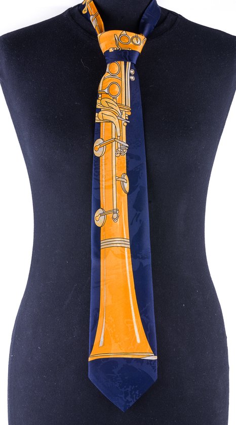 Cravate pour clarinette, bleue