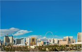 De uitgestrekte city skyline van Las Vegas in Nevada - Foto op Forex - 90 x 60 cm